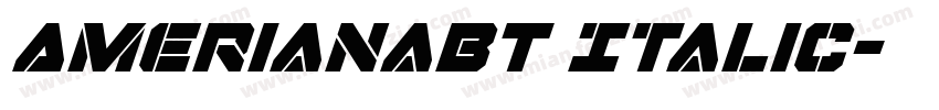 AmerianaBT Italic字体转换